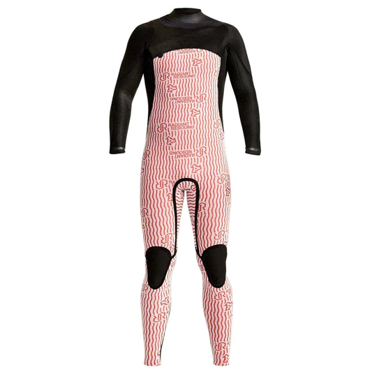 Black and red wetsuit on a white background shed nine