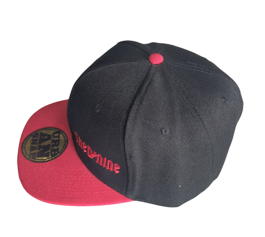 Shed Nine Black/Red Snap Back Cap - Shed Nine