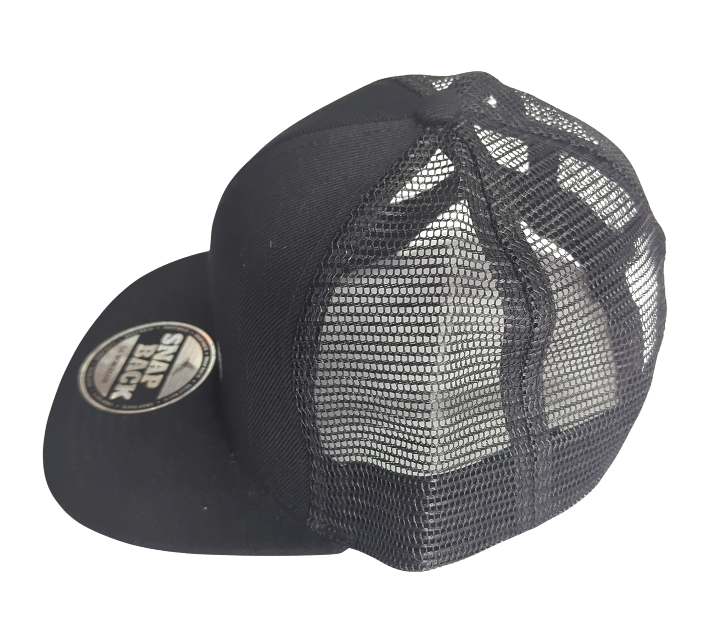 Shed Nine Black Mesh Snap Back Cap (Box Logo) - Shed Nine
