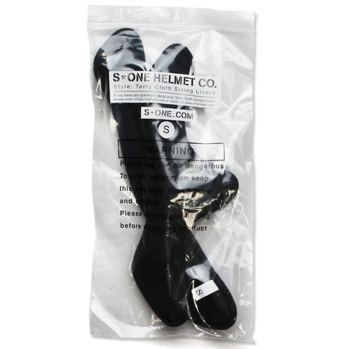 S-One Helmet Sizing Liner Terry Cloth Black