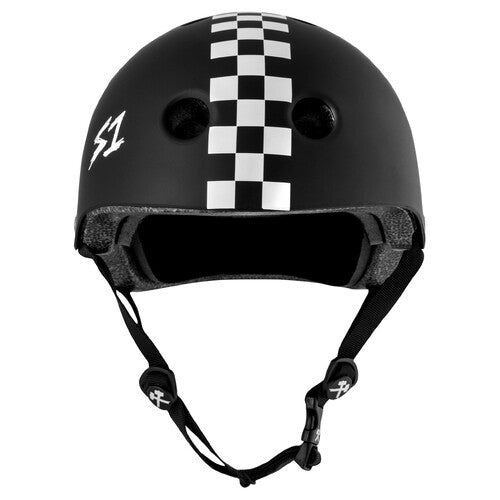 S-One Helmet Lifer Black Matte/White Checkers