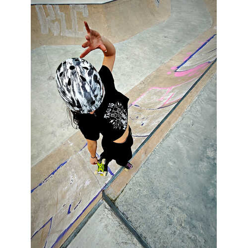 S-One Helmet Lifer Black White Glitter/Bomba Hache