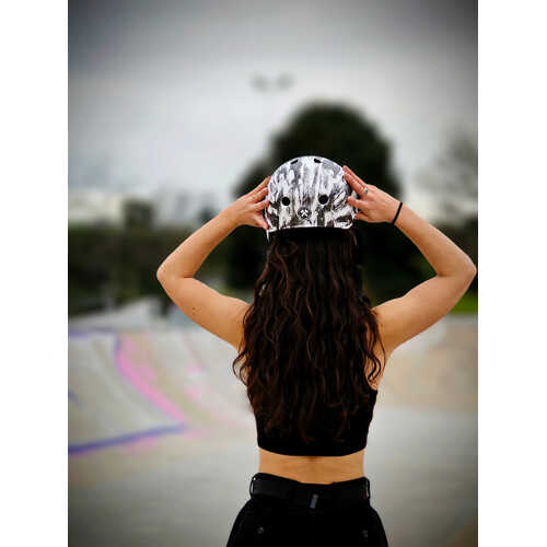S-One Helmet Lifer Black White Glitter/Bomba Hache