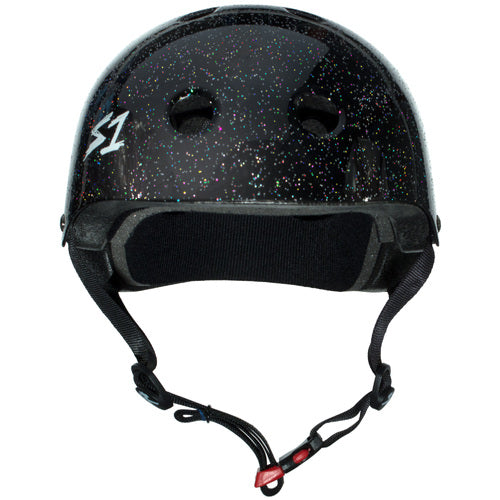 S-One Helmet Mini Lifer Black Gloss Glitter