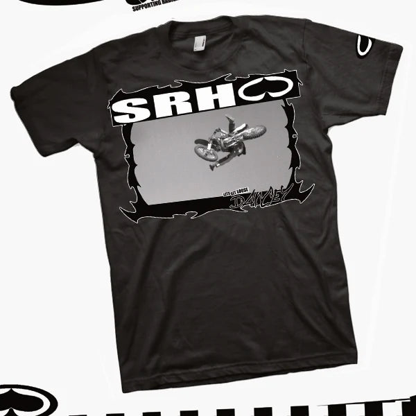 SRH black Dancy RIP tribute t-shirt front view shed nine