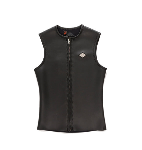 TCSS Muddled Muscle 2mm Front Zip Wetsuit Vest in Beluga, front view