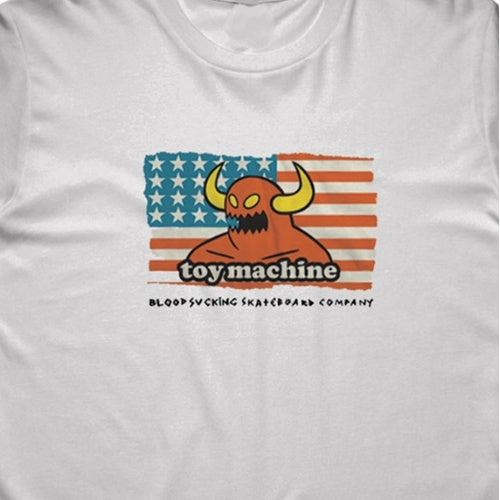 Toy Machine Tee American B.S.C. Tee Silver