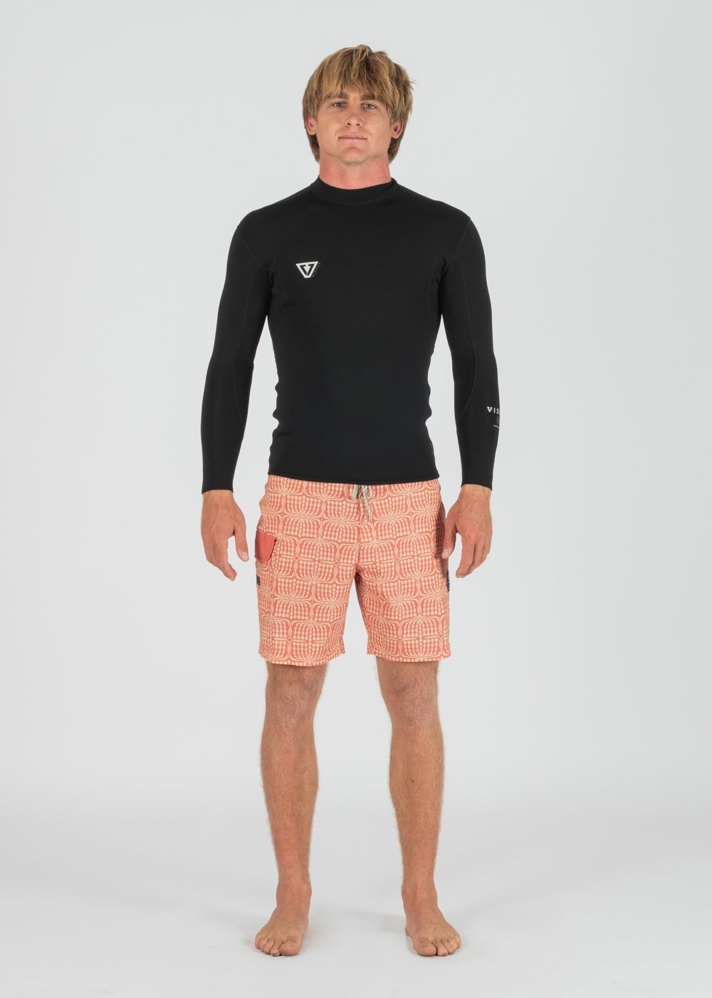 Vissla Natural Seas 1mm Long Sleeve Wetsuit Jacket in Black