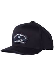 Black cap with a logo on a white background shed nine