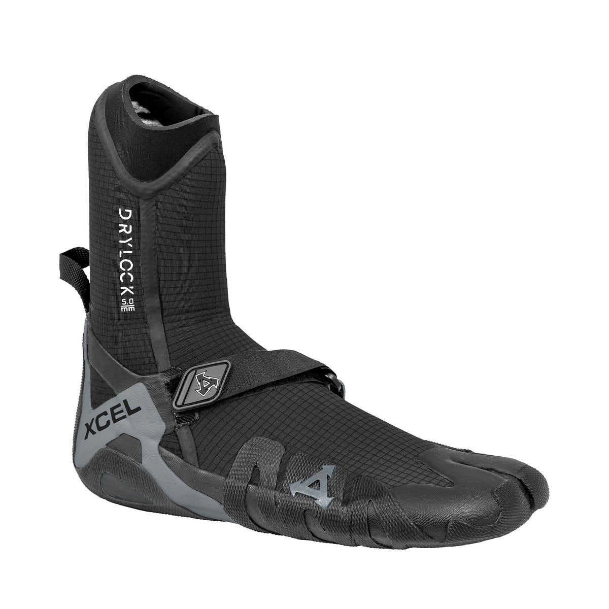 Xcel Drylock 5mm split toe wetsuit boots Black Grey ACV59019