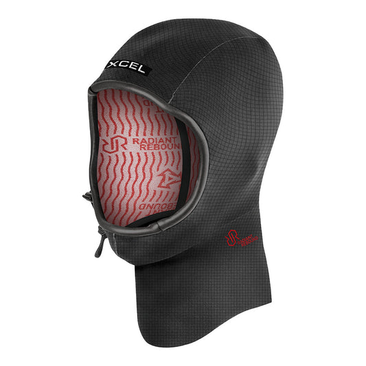 Xcel Infiniti Limited 2mm black hood with face cinch and neck coverage - manufacturer model image