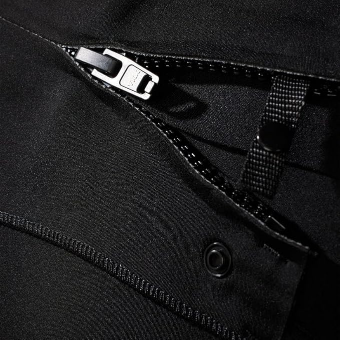 Chest zip detail on Xcel Men’s Comp Chest Zip Steamer Wetsuit in black Shed Nine