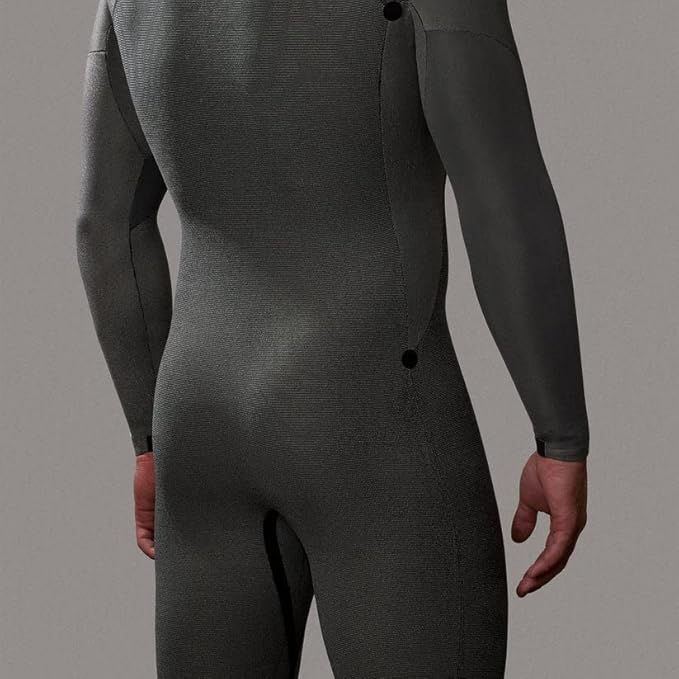 Side panel detail of Xcel Men’s Comp Chest Zip Steamer Wetsuit in black Shed Nine