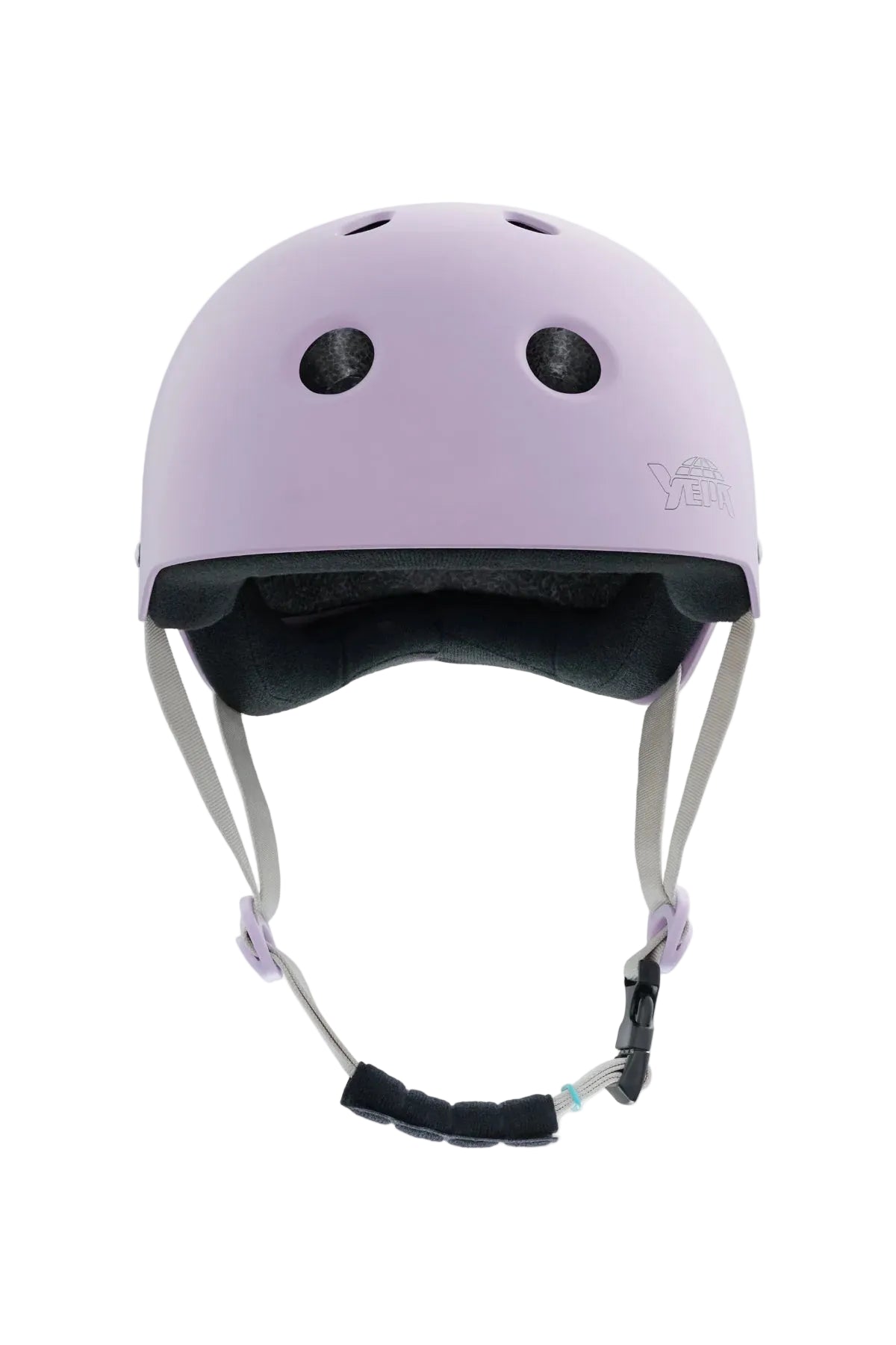 Front view of YEPA T-Shell Helmet in Matte Dusty Purple shed nine