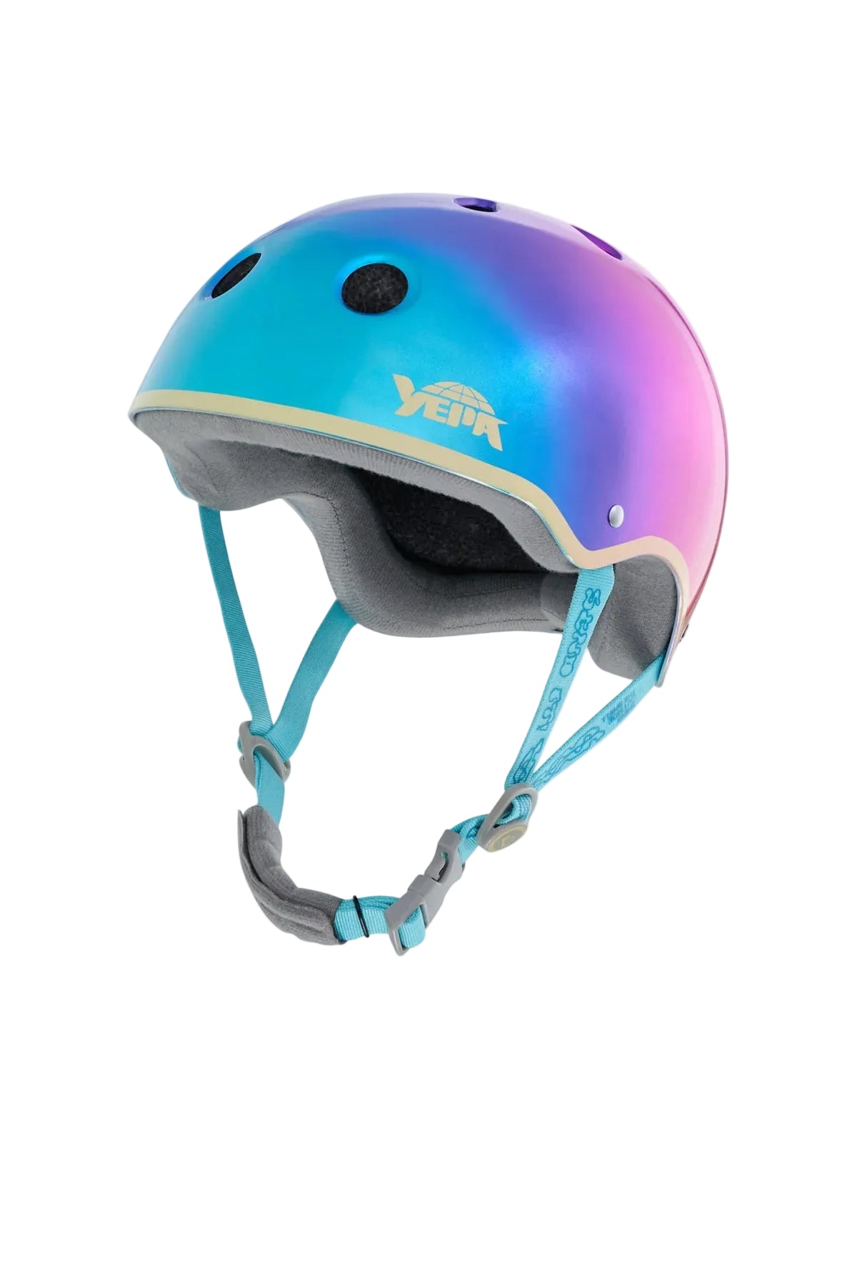 YEPA T-Shell Pro Lizzie Helmet in Metallic Lake Sunset front angle view shed nine