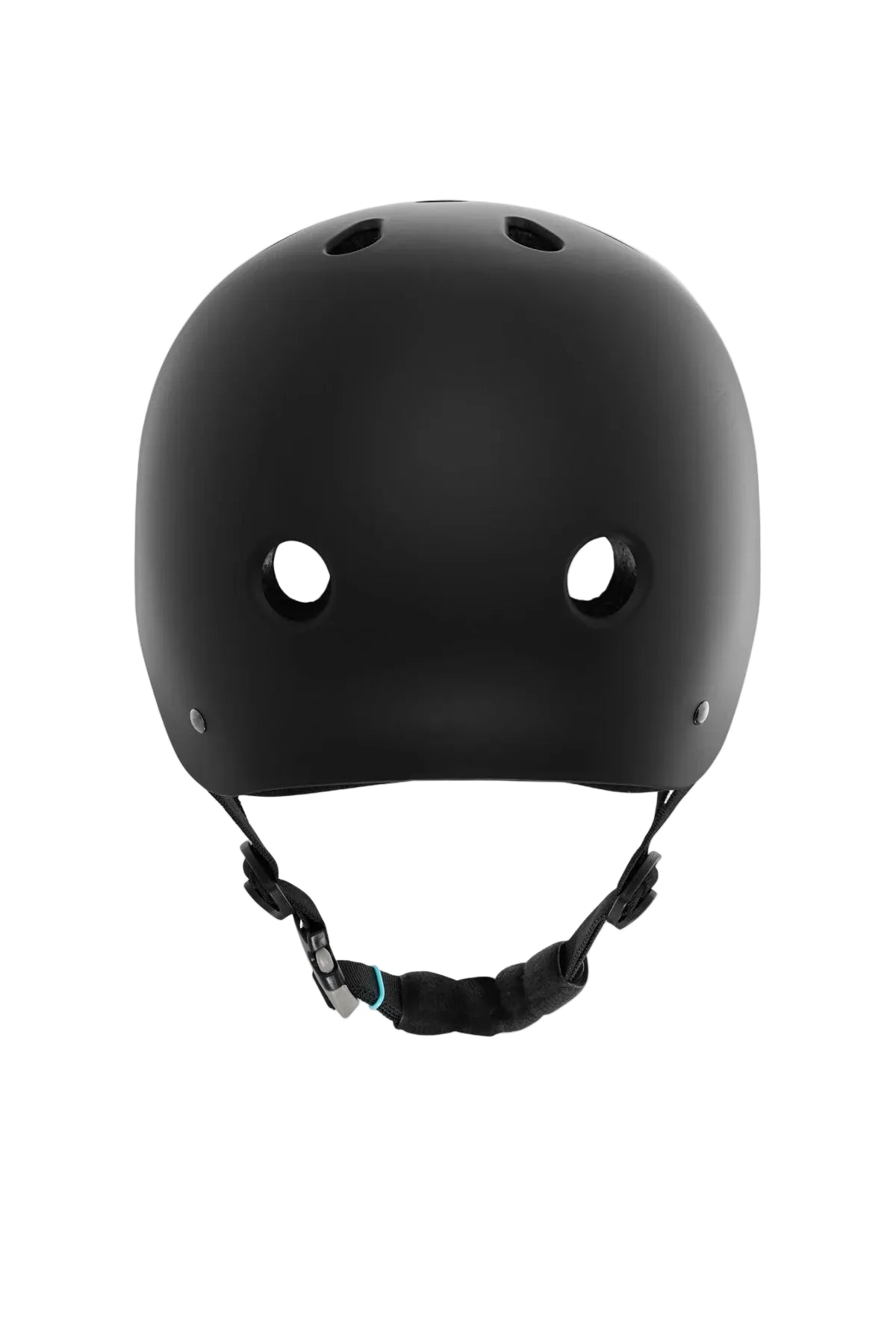 Top view of Yepa T-Shell Skate Helmet in matte black shed nine