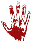 Handprint graphic detail for Zion Craig Anderson 2/2mm Short Arm Steamer Wetsuit shed nine