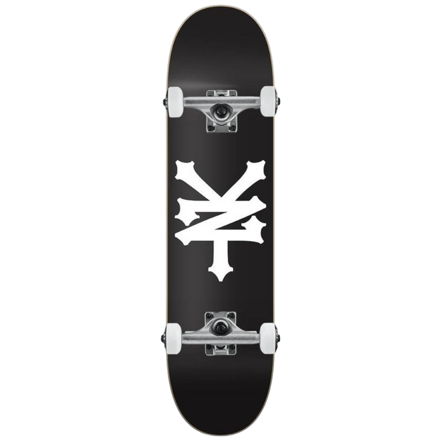 Zoo York 7.75" complete skateboard with black and white logo graphic