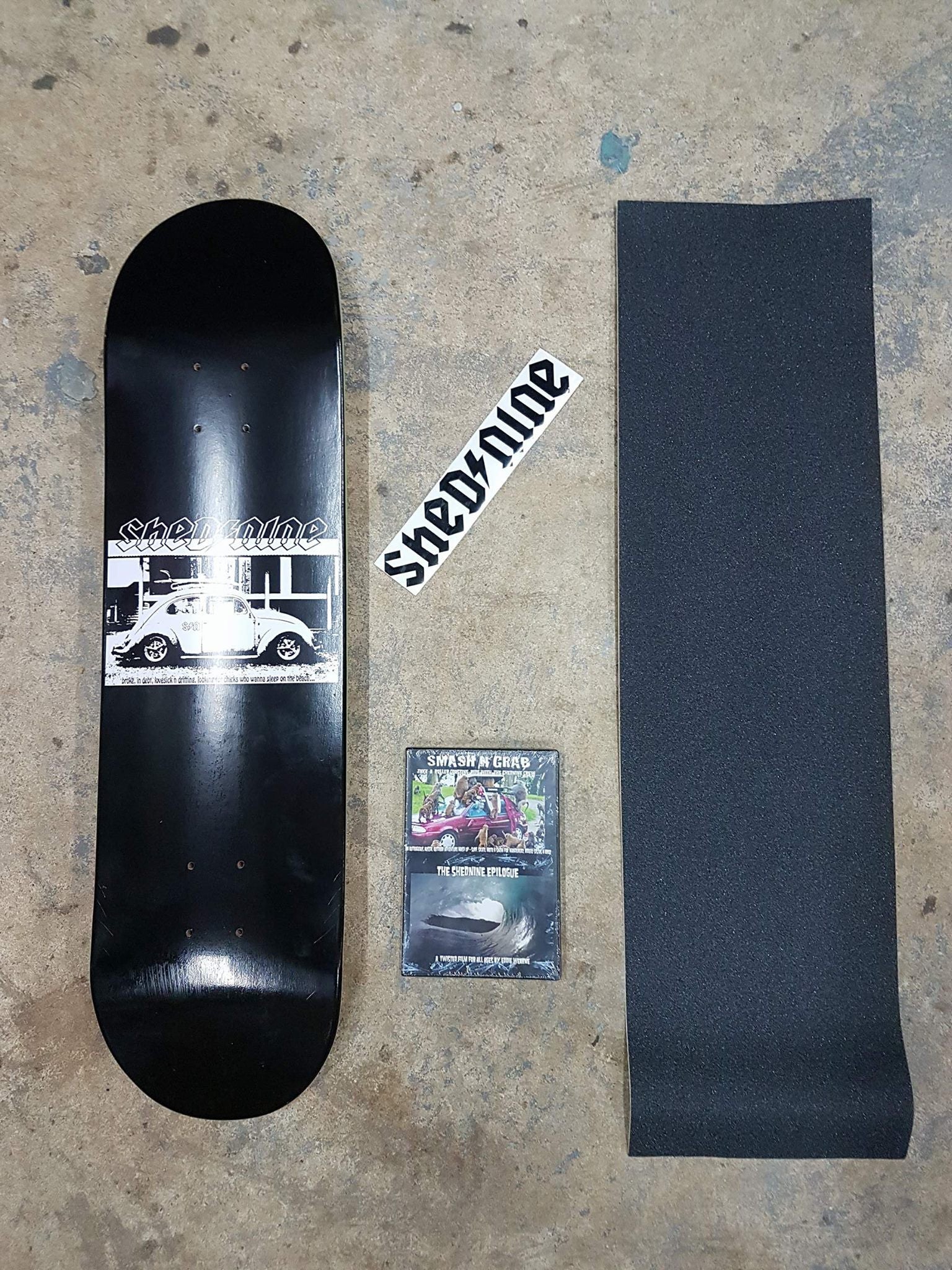 Vee Dub Street Deck, Grip Dvd and Sticker -  Skateboard Deck, Shed Nine, Shed Nine